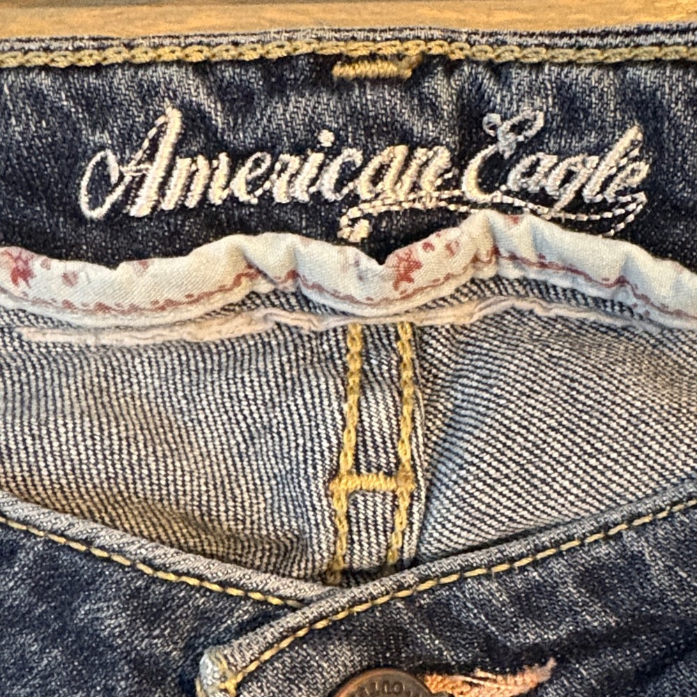 Great Condition- American Eagle Outfitters Denim Capris - Sz 10 - Picture 2 of 14